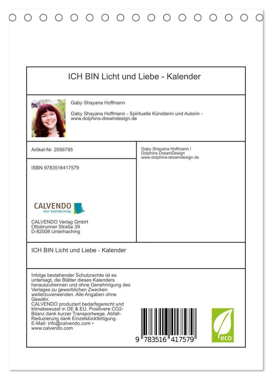 Bild: 9783516417579 | ICH BIN Licht und Liebe - Kalender (Tischkalender 2026 DIN A5...