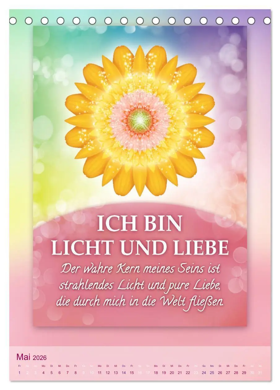 Bild: 9783516417579 | ICH BIN Licht und Liebe - Kalender (Tischkalender 2026 DIN A5...