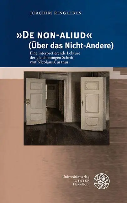 Cover: 9783825397579 | 'De NON-ALIUD' (Über das Nicht-Andere) | Joachim Ringleben | Buch