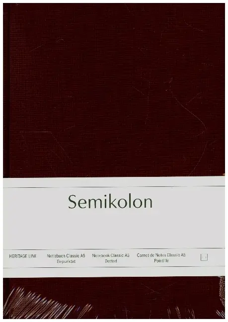 Cover: 4004117517679 | Semikolon Notizbuch Classic A5 dotted burgundy | Buch | Deutsch | 2021