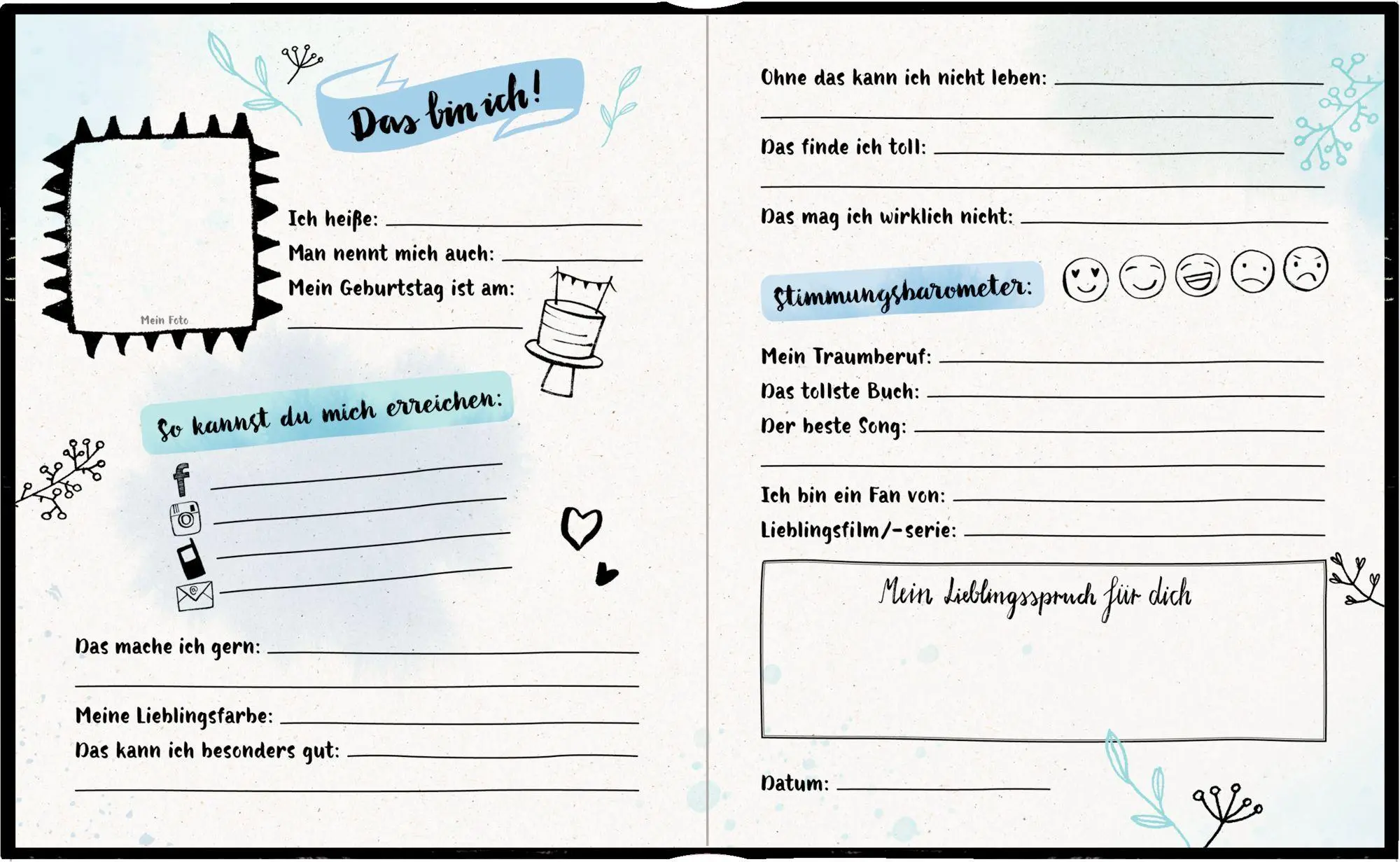 Bild: 4050003947679 | Freundebuch - Handlettering - Meine Freunde | Buch | 96 S. | Deutsch