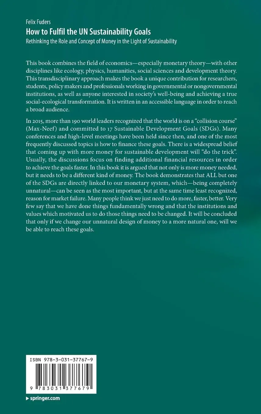 Rückseite: 9783031377679 | How to Fulfil the UN Sustainability Goals | Felix Fuders | Buch | xxv
