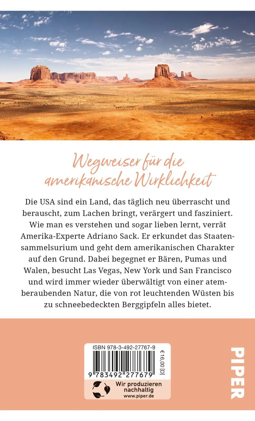 Rückseite: 9783492277679 | Gebrauchsanweisung für die USA | Adriano Sack | Taschenbuch | 240 S.