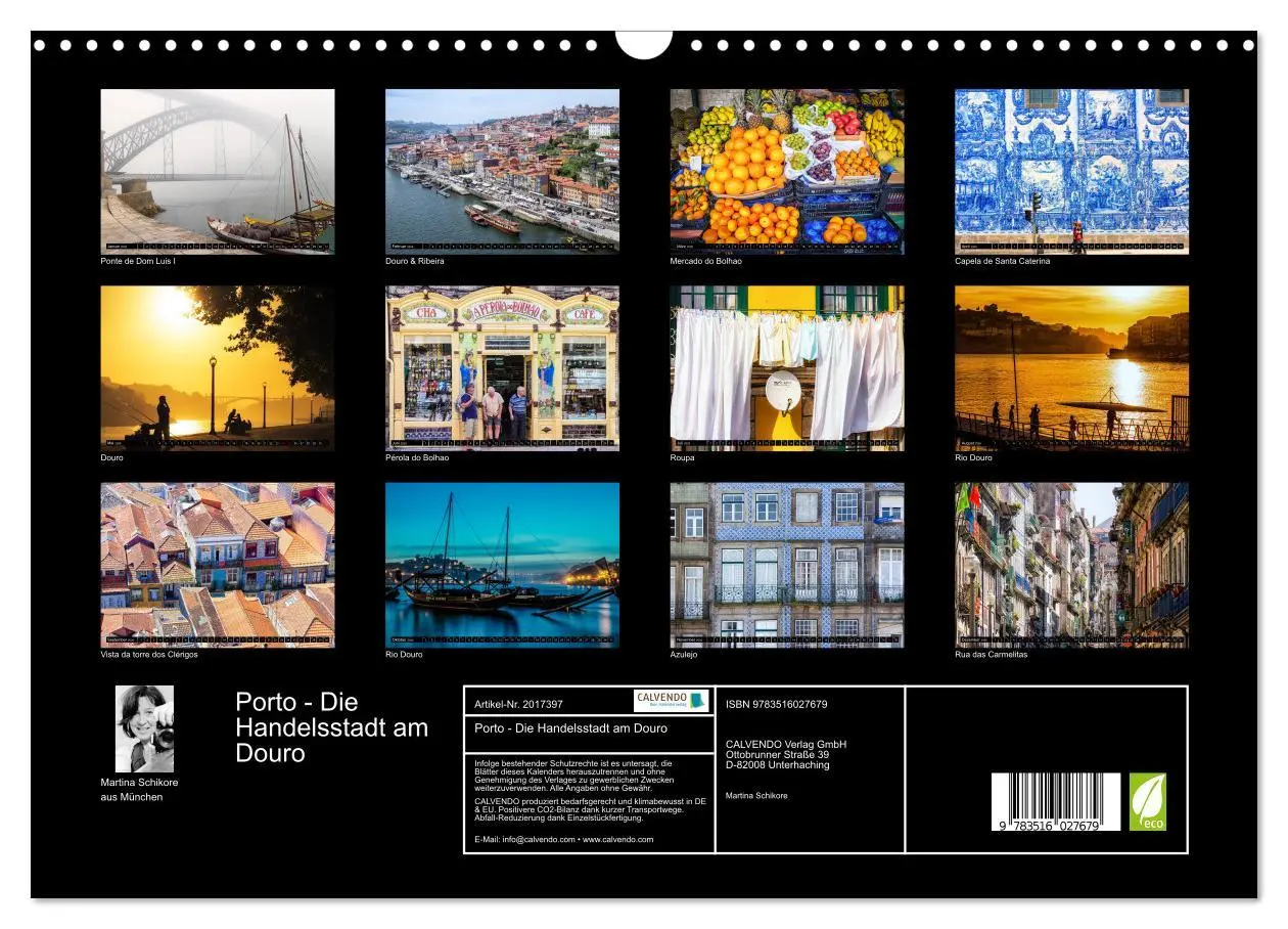 Bild: 9783516027679 | Porto - Die Handelsstadt am Douro (Wandkalender 2026 DIN A3 quer),...