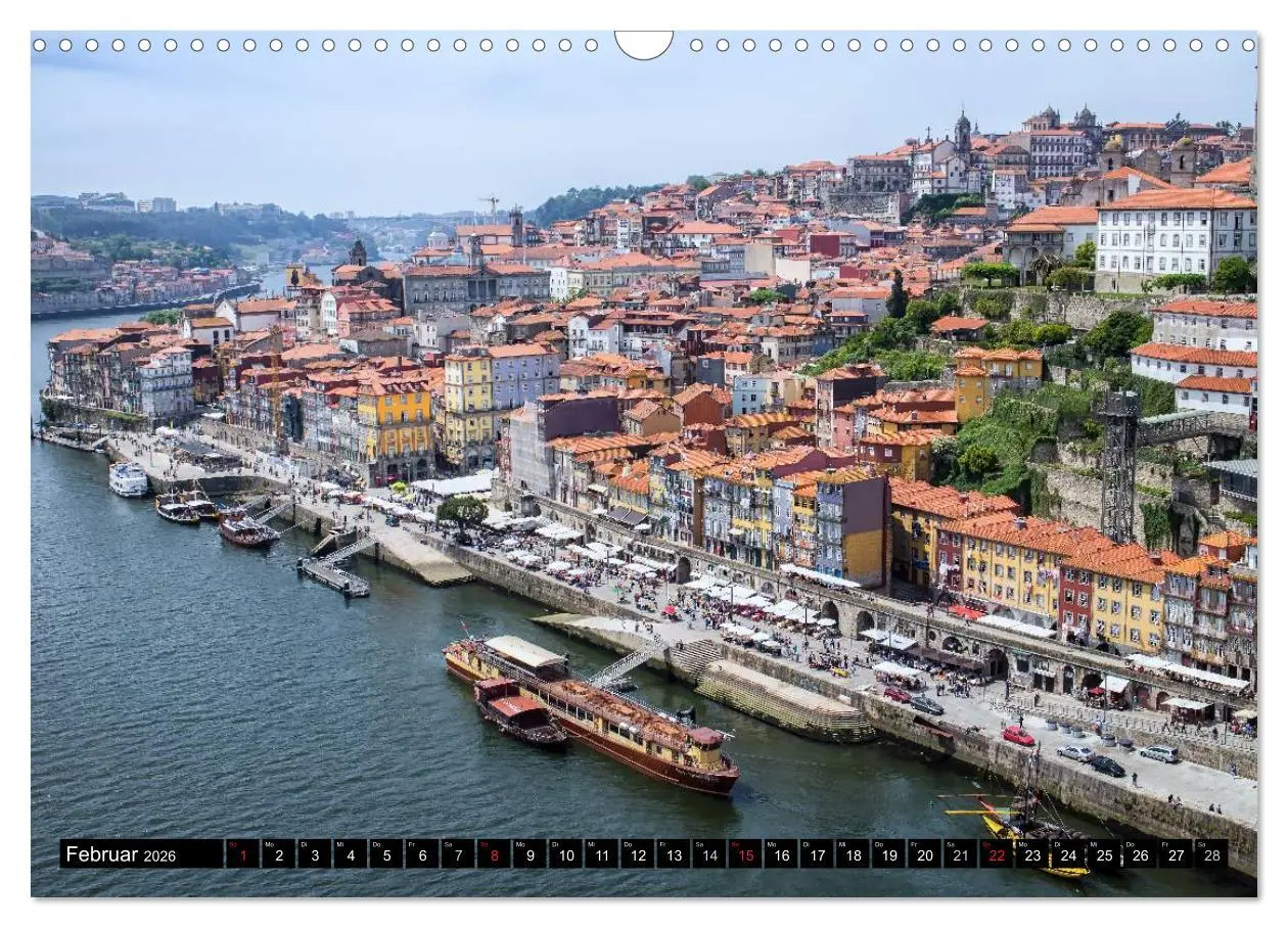 Bild: 9783516027679 | Porto - Die Handelsstadt am Douro (Wandkalender 2026 DIN A3 quer),...