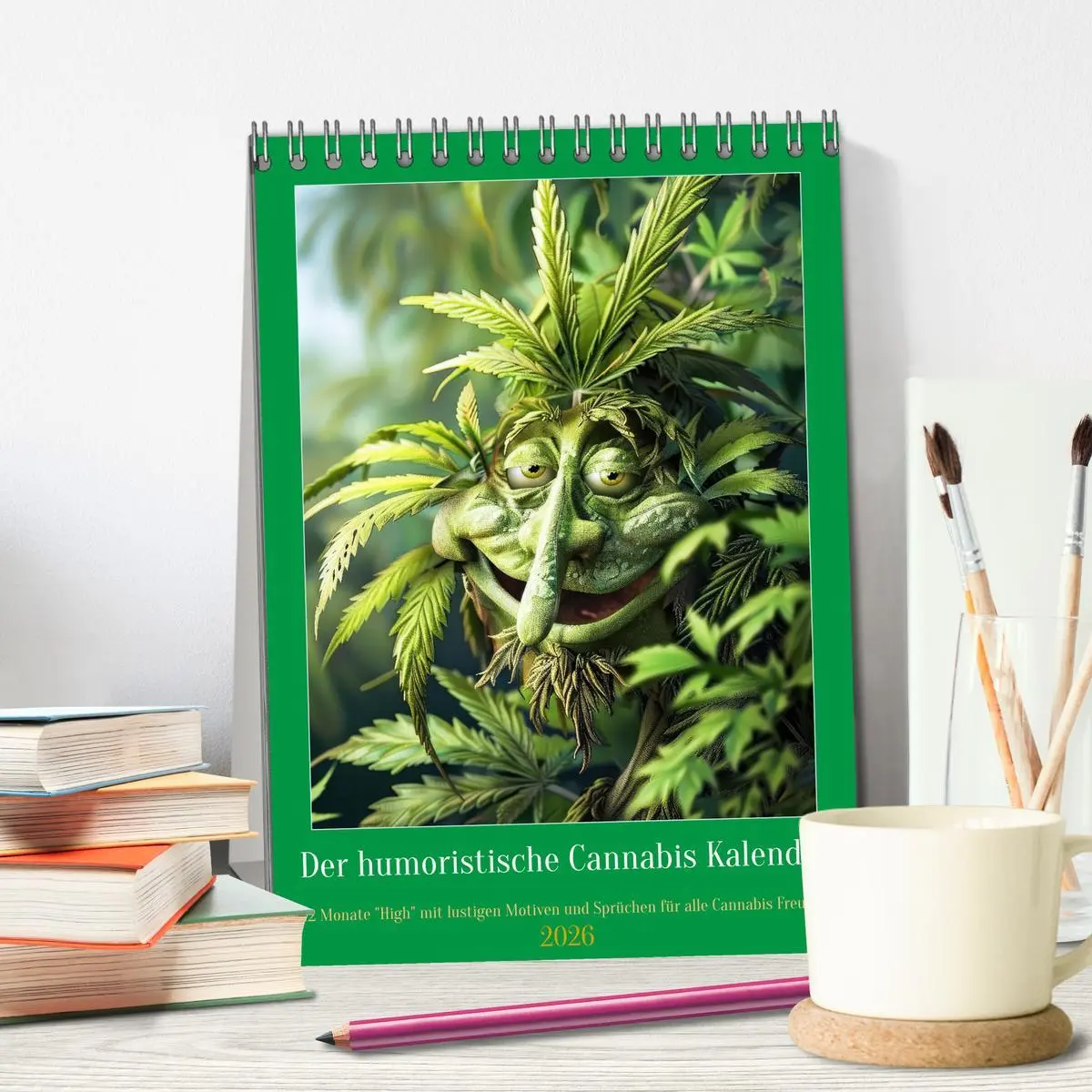 Bild: 9783516267679 | Der humoristische Cannabis Kalender (Tischkalender 2026 DIN A5...