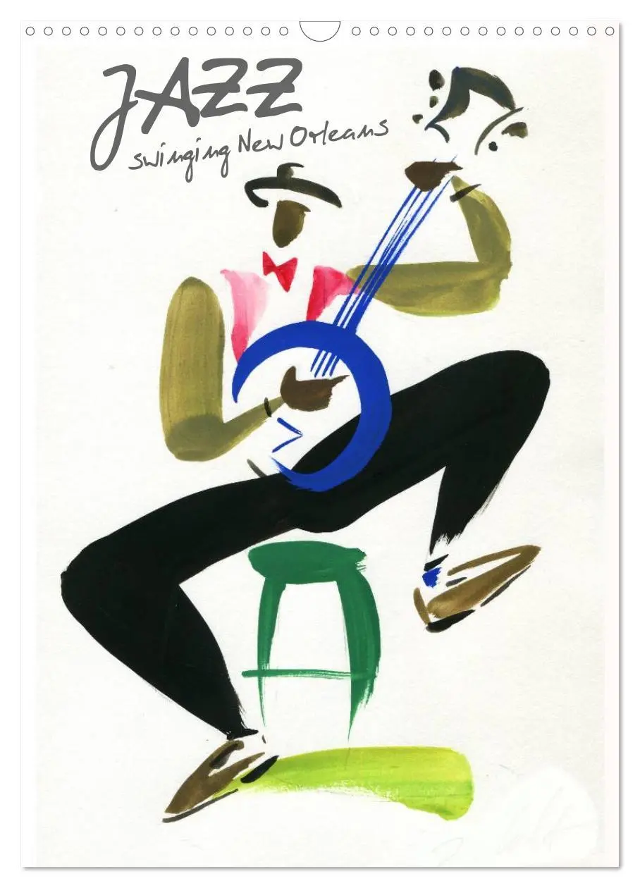 Cover: 9783516577679 | JAZZ swinging New Orleans (Wall Calendar 2026 DIN A3 portrait),...