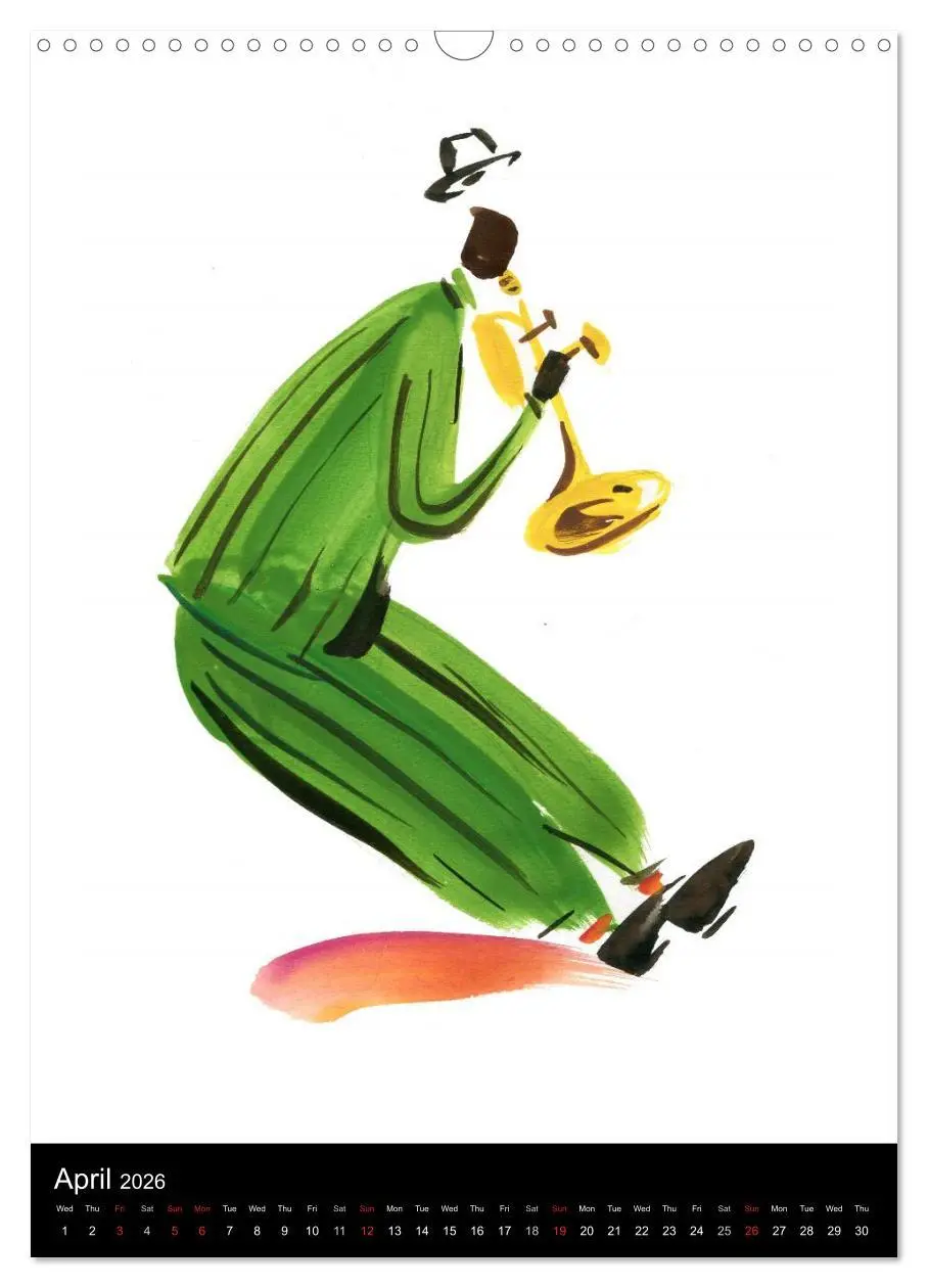 Bild: 9783516577679 | JAZZ swinging New Orleans (Wall Calendar 2026 DIN A3 portrait),...
