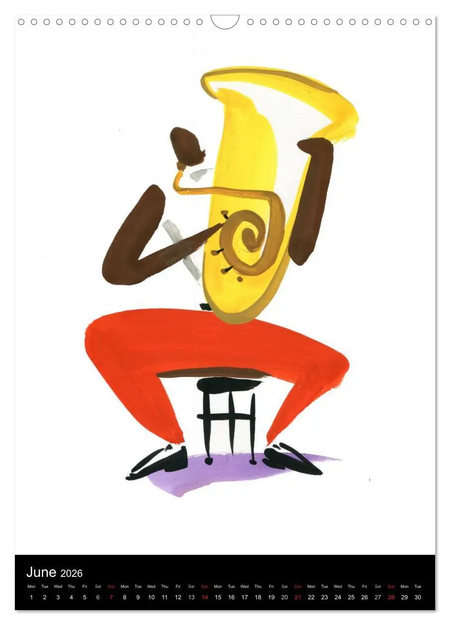 Bild: 9783516577679 | JAZZ swinging New Orleans (Wall Calendar 2026 DIN A3 portrait),...