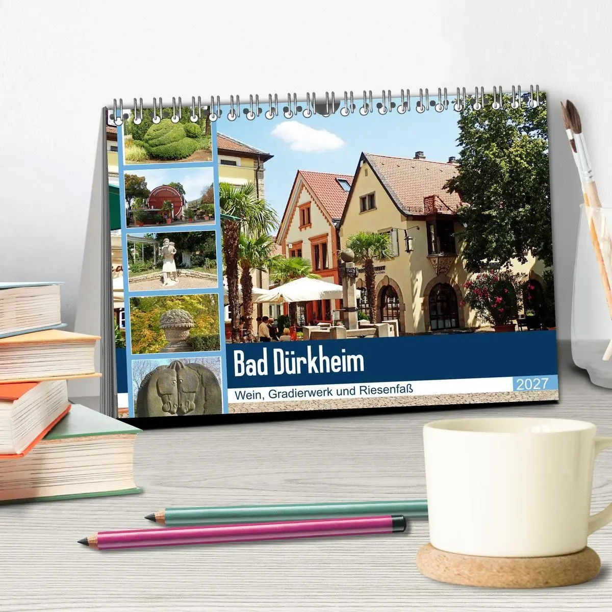 Bild: 9783569597679 | Bad Dürkheim - Wein, Gradierwerk und Riesenfaß (Tischkalender 2027...