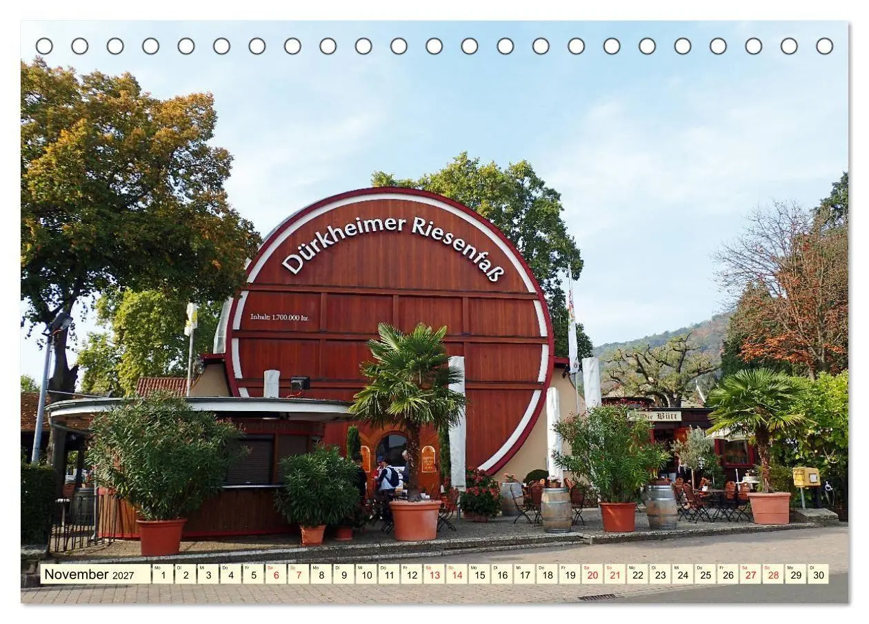 Bild: 9783569597679 | Bad Dürkheim - Wein, Gradierwerk und Riesenfaß (Tischkalender 2027...