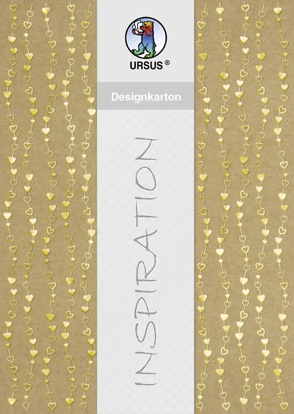 URSUS Designkarton "Selection", Motiv "Herzen"