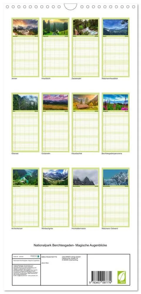 Bild: 9783457097779 | Familienplaner 2025 - Nationalpark Berchtesgaden- Magische...
