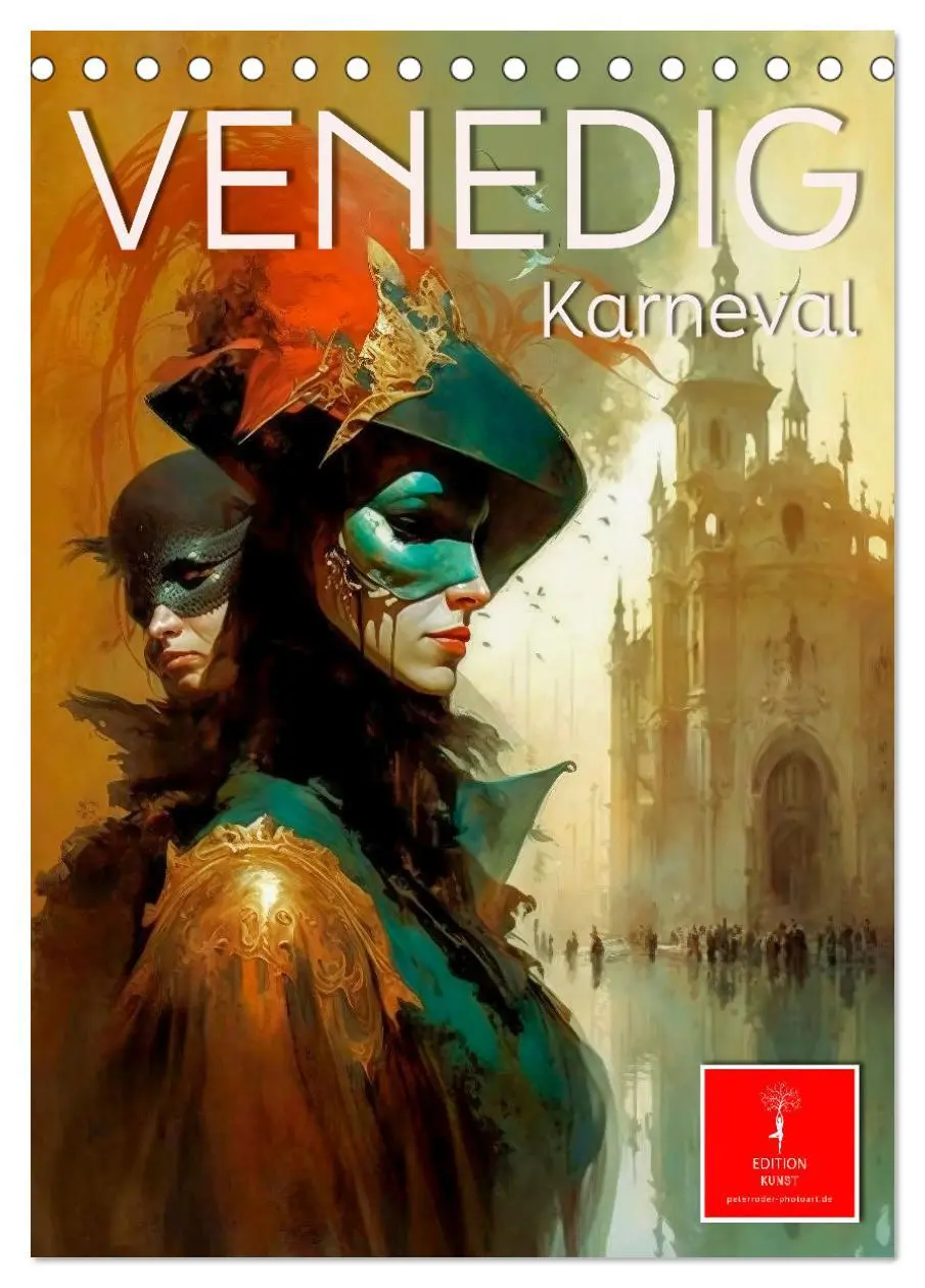 Cover: 9783516327779 | Venedig Karneval (Tischkalender 2026 DIN A5 hoch), CALVENDO...