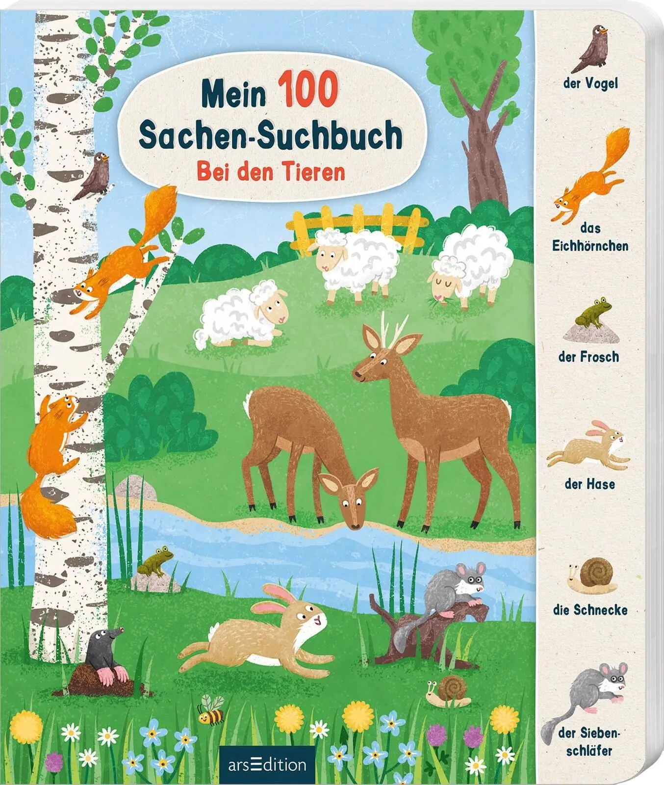 Cover: 9783845867779 | Mein 100 Sachen-Suchbuch - Bei den Tieren | Sandra Kissling | Buch