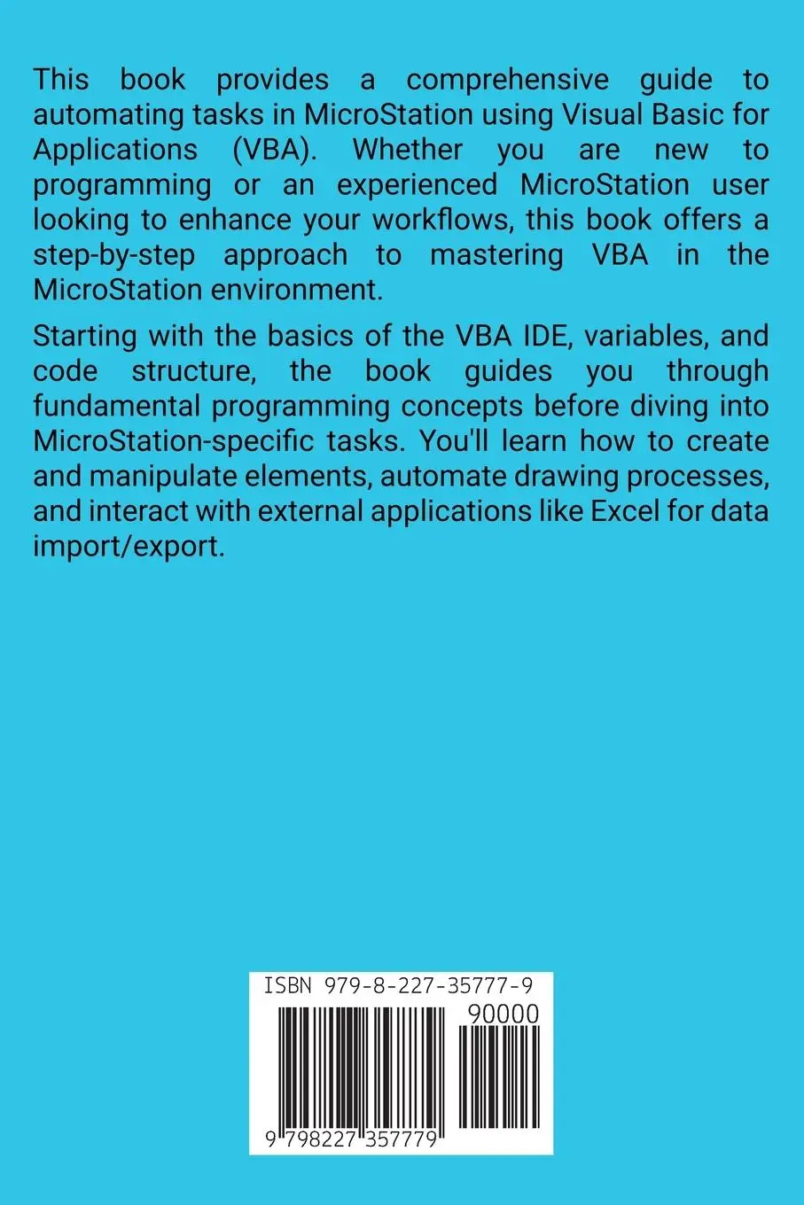Rückseite: 9798227357779 | Introduction to Microstation VBA | Saeed Murray | Taschenbuch | 2024