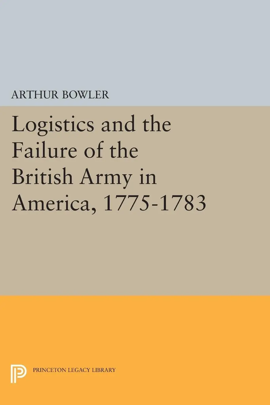 Cover: 9780691617879 | Logistics and the Failure of the British Army in America, 1775-1783