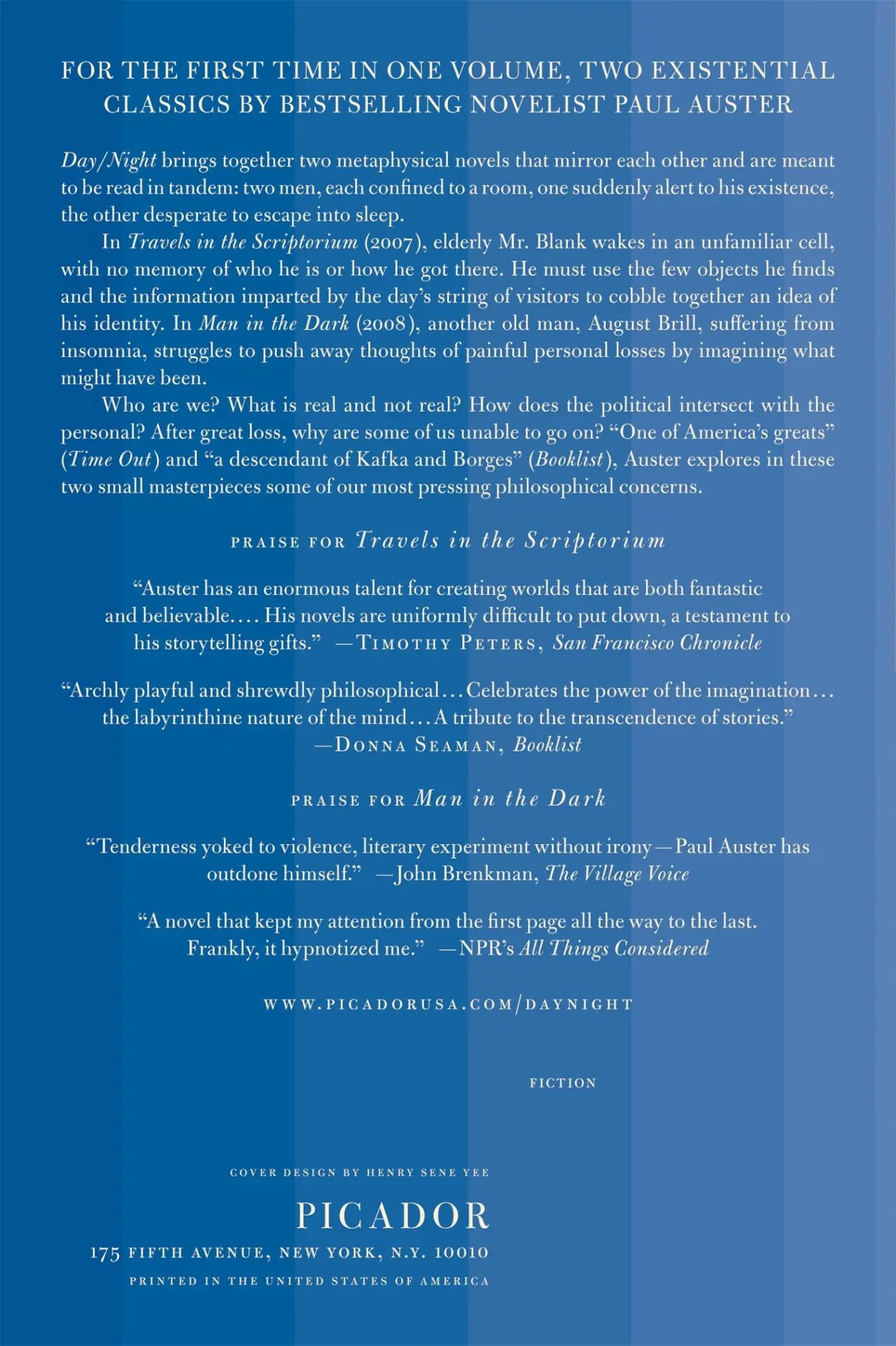 Rückseite: 9781250037879 | Day/Night | Paul Auster | Taschenbuch | Kartoniert / Broschiert | 2013