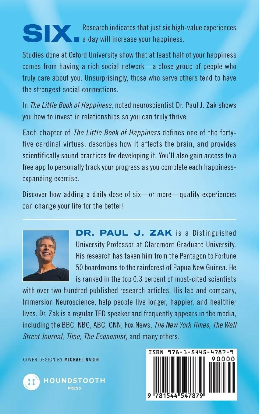 Rückseite: 9781544547879 | The Little Book of Happiness | A Scientific Approach to Living Better