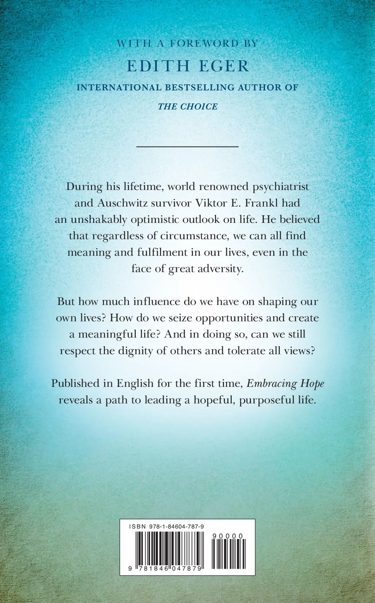 Rückseite: 9781846047879 | Embracing Hope | On Freedom, Responsibility &amp; the Meaning of Life