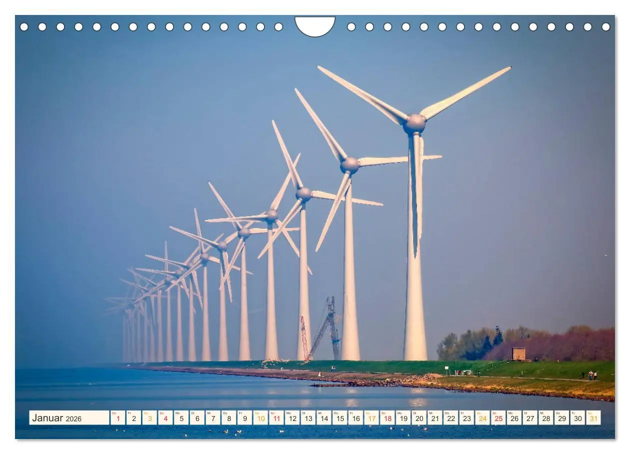 Bild: 9783457847879 | Windrad - Fluch und Segen (Wandkalender 2026 DIN A4 quer), CALVENDO...