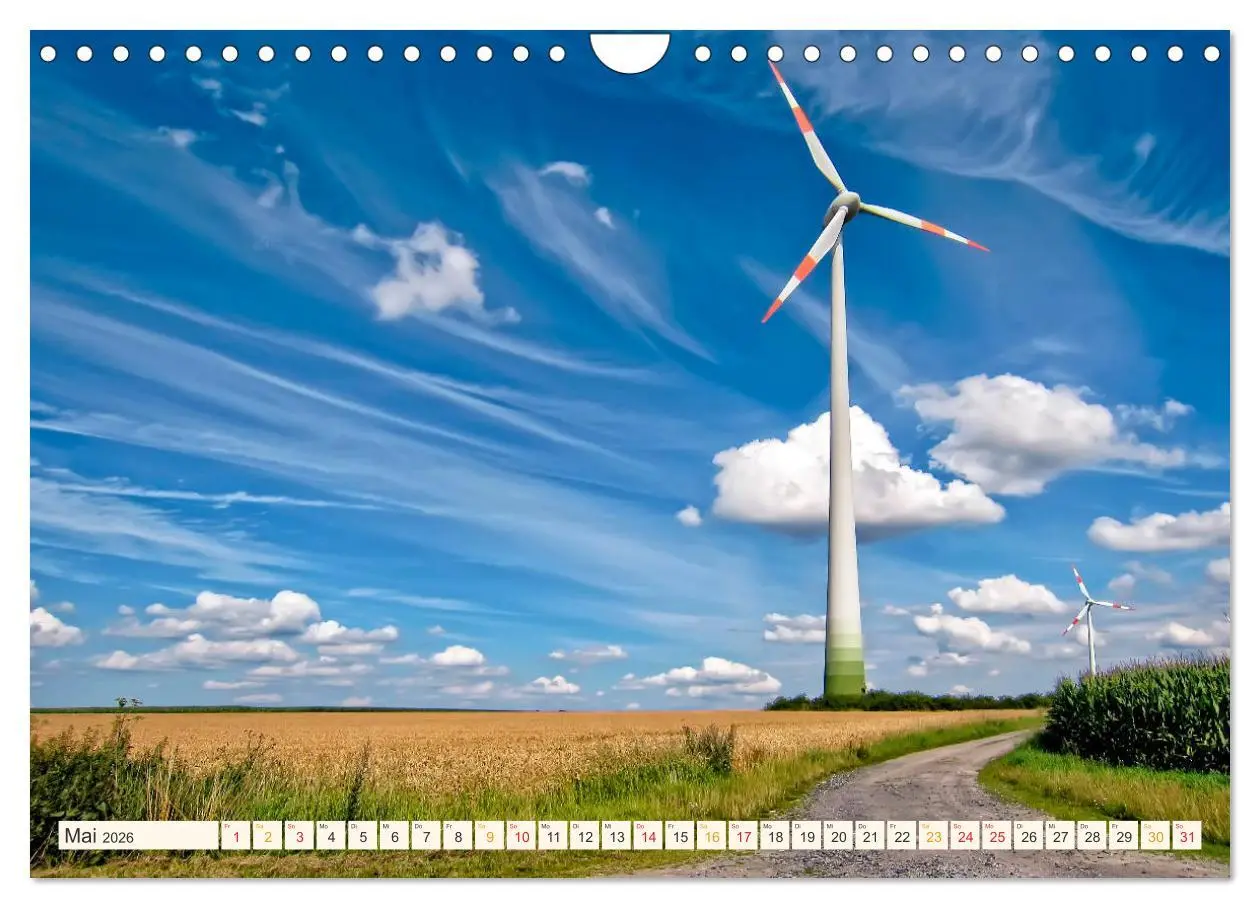 Bild: 9783457847879 | Windrad - Fluch und Segen (Wandkalender 2026 DIN A4 quer), CALVENDO...