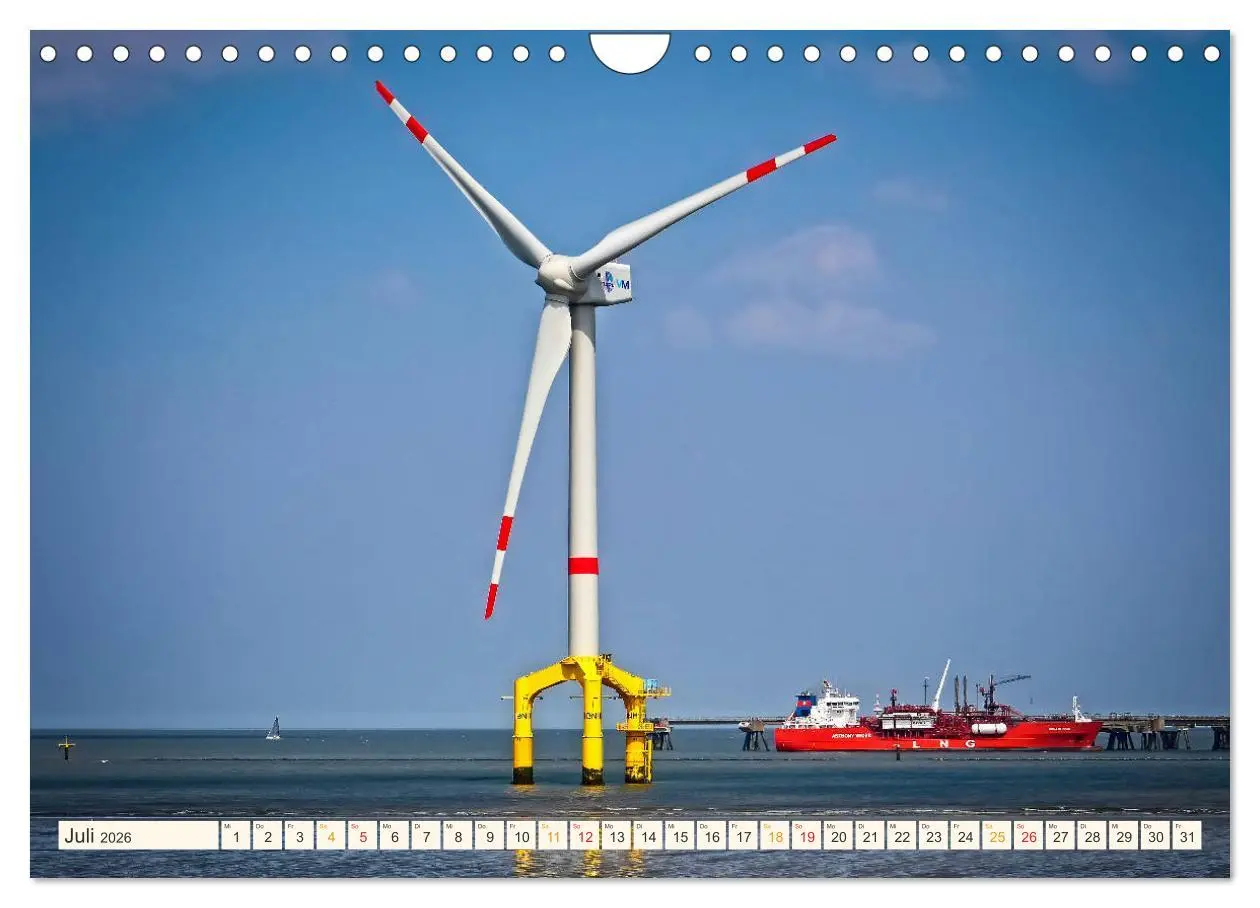 Bild: 9783457847879 | Windrad - Fluch und Segen (Wandkalender 2026 DIN A4 quer), CALVENDO...