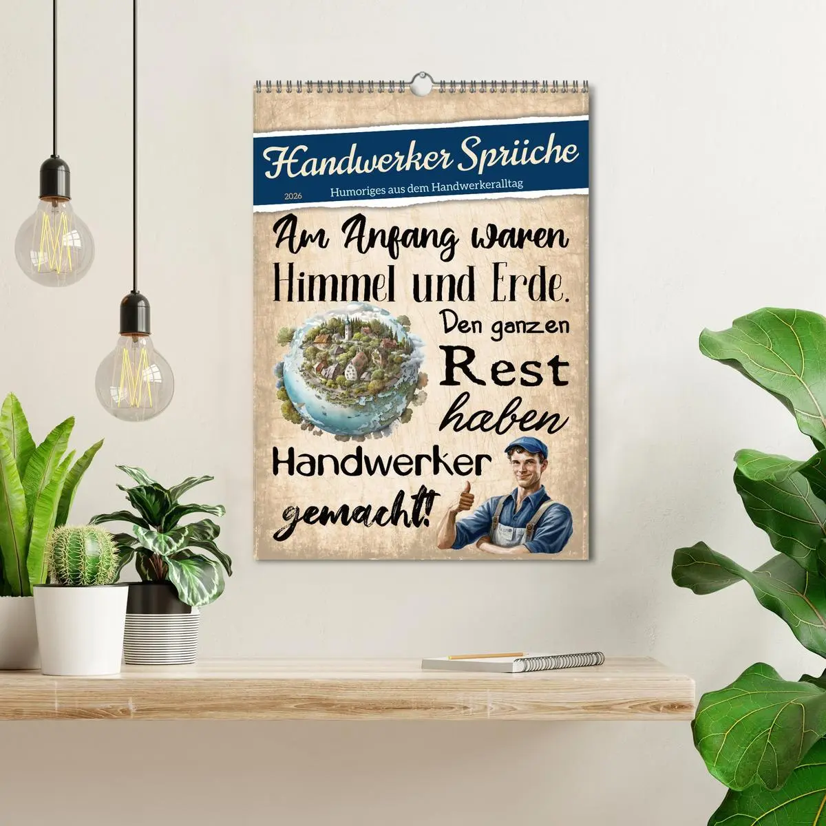 Bild: 9783516317879 | Handwerker Sprüche (Wandkalender 2026 DIN A3 hoch), CALVENDO...