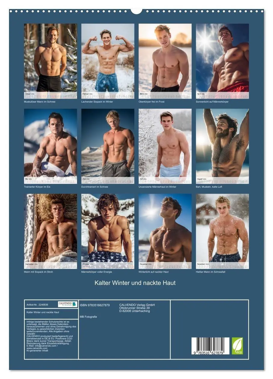 Bild: 9783516627879 | Kalter Winter und nackte Haut (hochwertiger Premium Wandkalender...