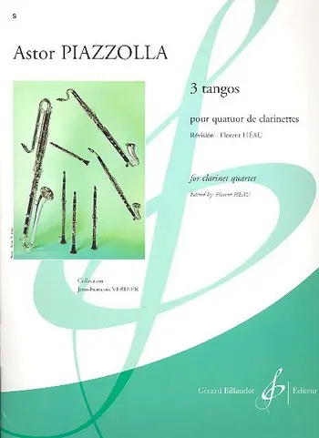 Cover: 9790043077879 | 3 Tangos | Astor Piazzolla | Einzelstimme | Gerard Billaudot