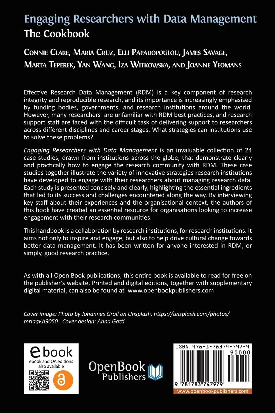 Rückseite: 9781783747979 | Engaging Researchers with Data Management | The Cookbook | Taschenbuch