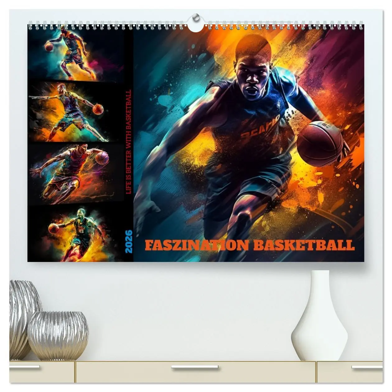 Cover: 9783457527979 | Faszination Basketball (hochwertiger Premium Wandkalender 2026 DIN...