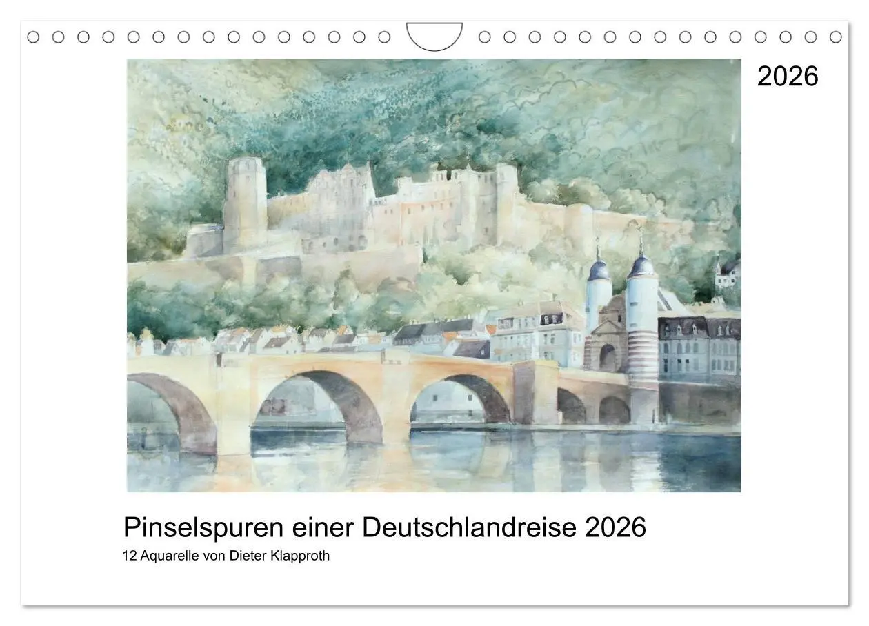 Cover: 9783516097979 | Pinselspuren einer Deutschlandreise - 12 Aquarelle von Dieter...