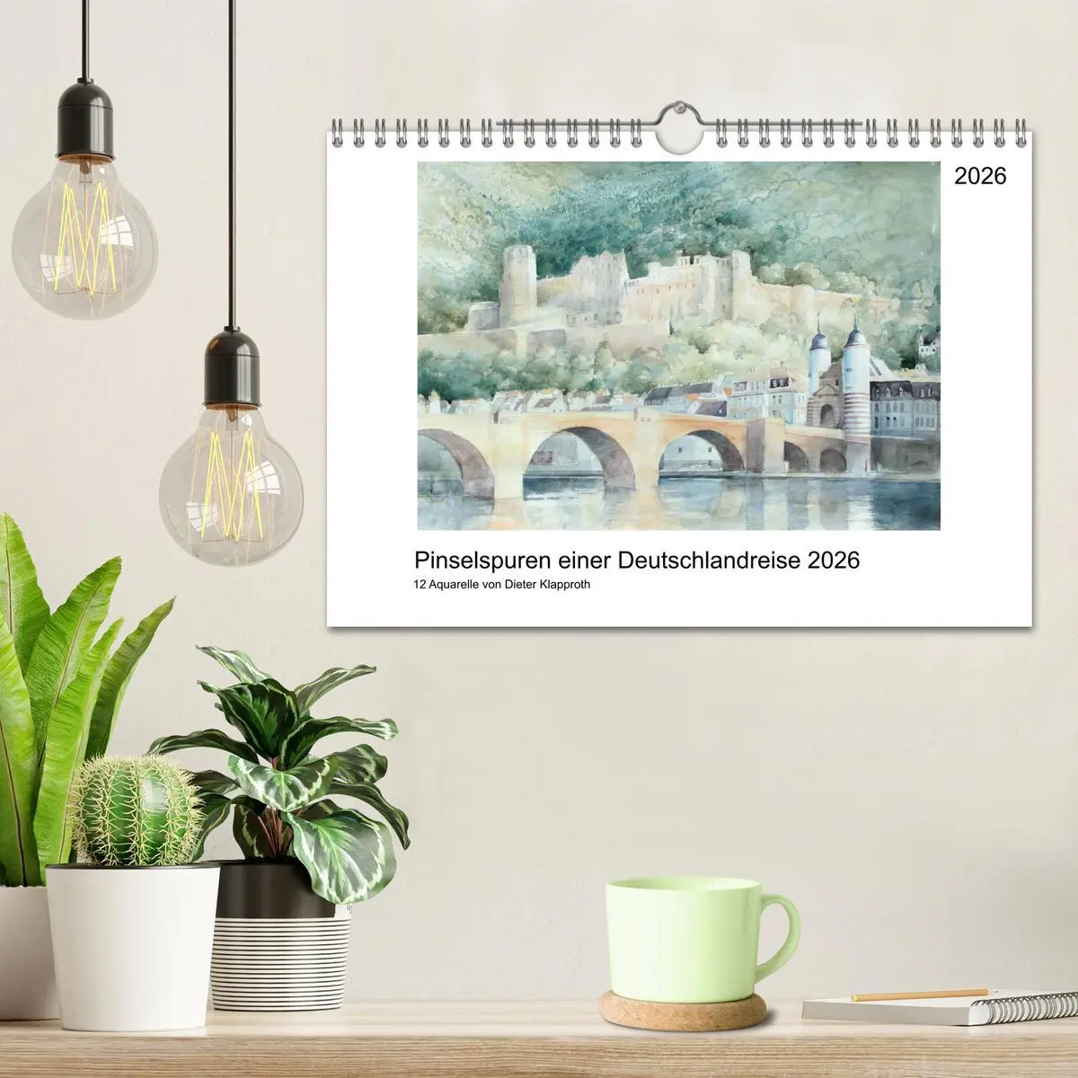 Bild: 9783516097979 | Pinselspuren einer Deutschlandreise - 12 Aquarelle von Dieter...