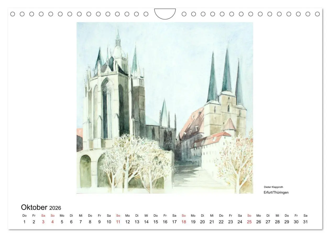 Bild: 9783516097979 | Pinselspuren einer Deutschlandreise - 12 Aquarelle von Dieter...