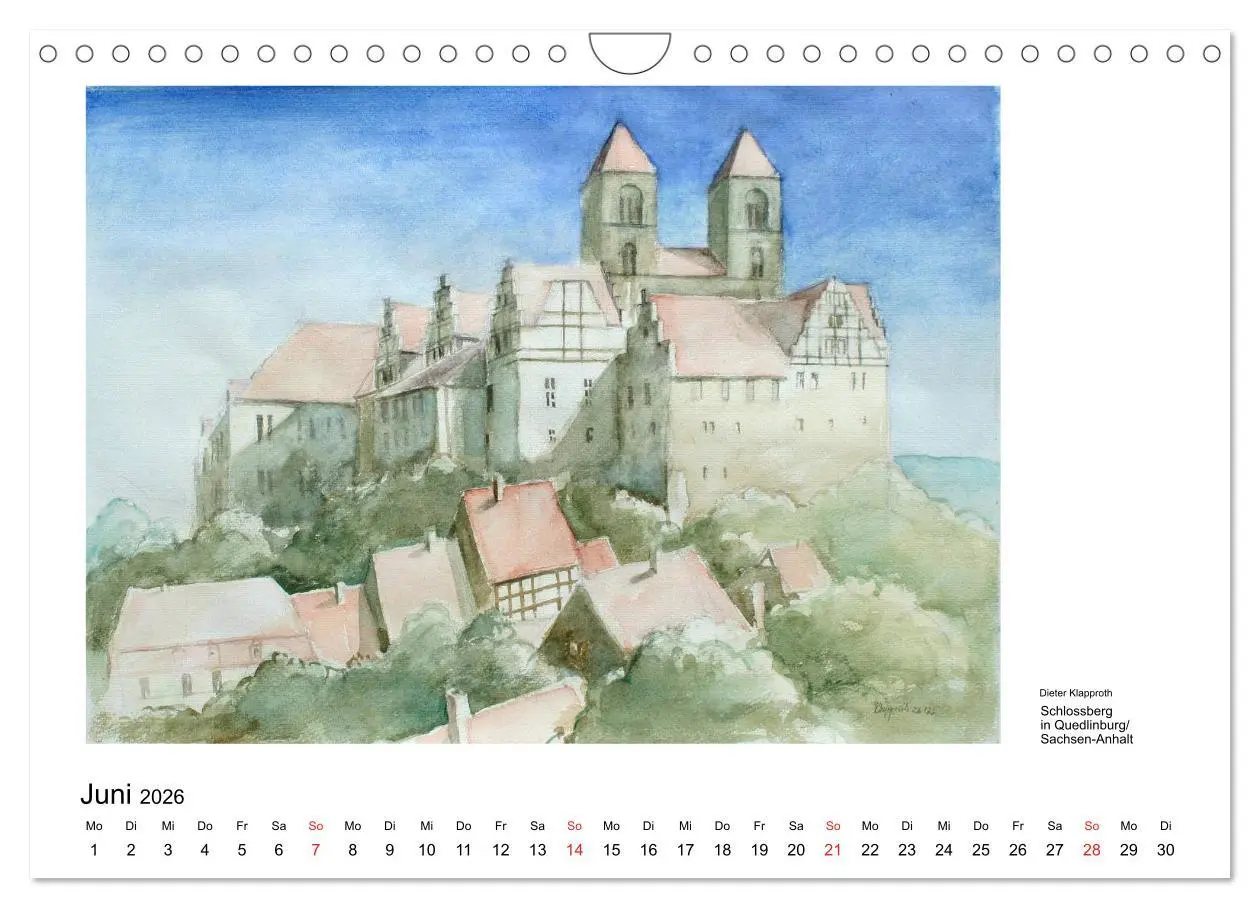 Bild: 9783516097979 | Pinselspuren einer Deutschlandreise - 12 Aquarelle von Dieter...