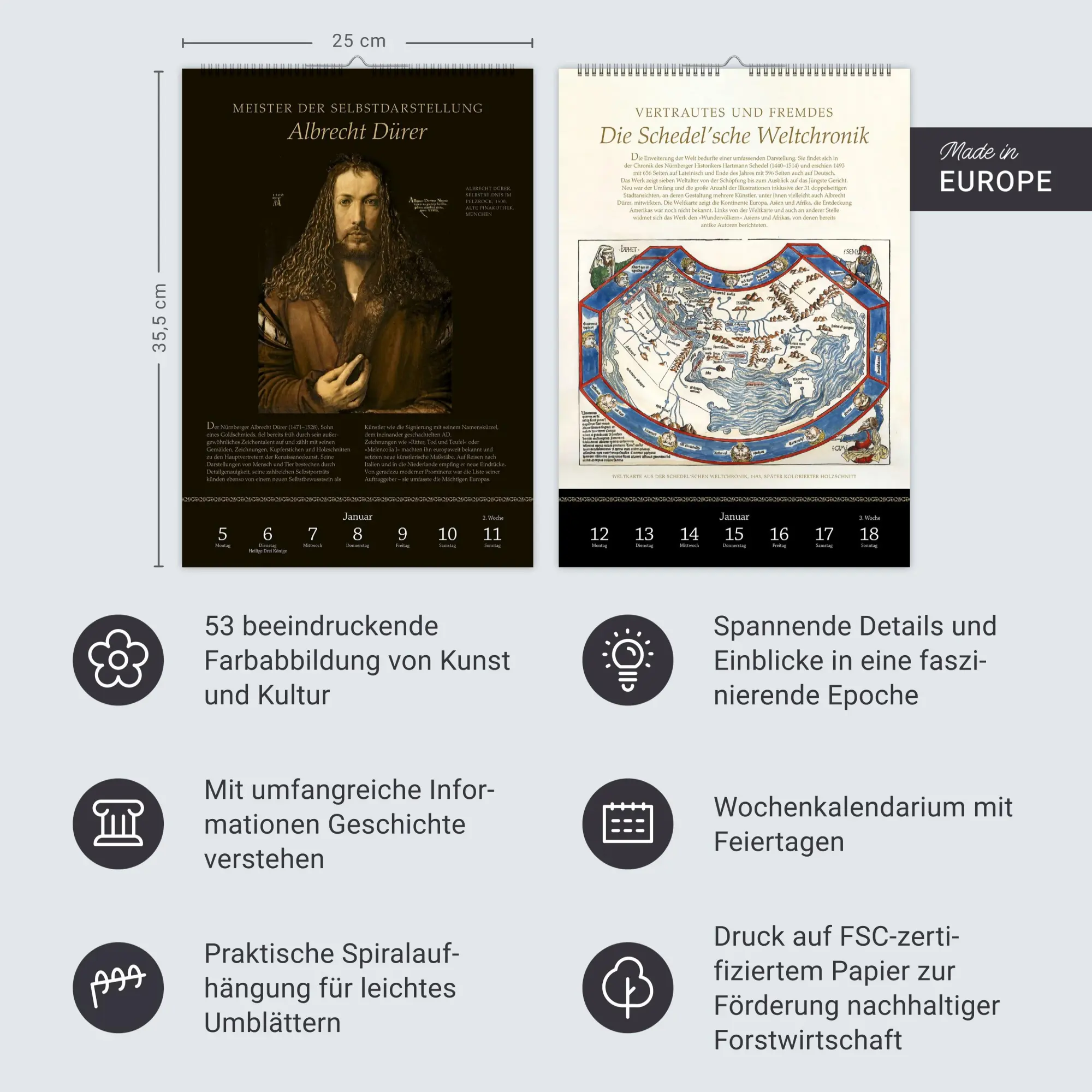 Bild: 9783840037979 | SPIEGEL GESCHICHTE Die Renaissance Wochenkalender 2026 - Geburt der...