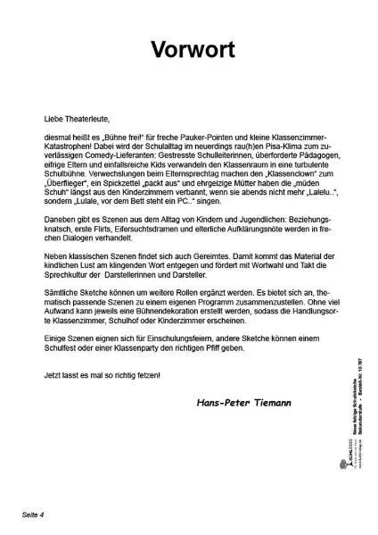 Bild: 9783866327979 | Neue fetzige Schulsketche / Sekundarstufe | Hans-Peter Tiemann | 56 S.