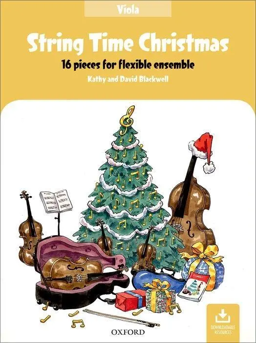 Cover: 9780193528079 | String Time Christmas | 16 pieces for flexible ensemble - Viola Book