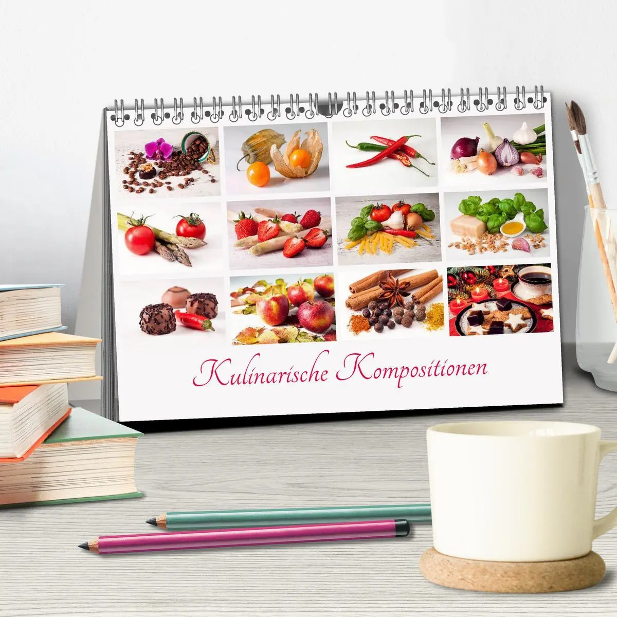 Bild: 9783516058079 | Kulinarische Kompositionen (Tischkalender 2026 DIN A5 quer),...