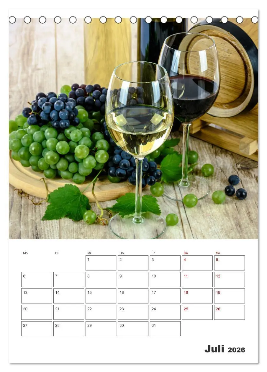 Bild: 9783516368079 | Weinkalender - für Kenner und Genießer (Tischkalender 2026 DIN A5...