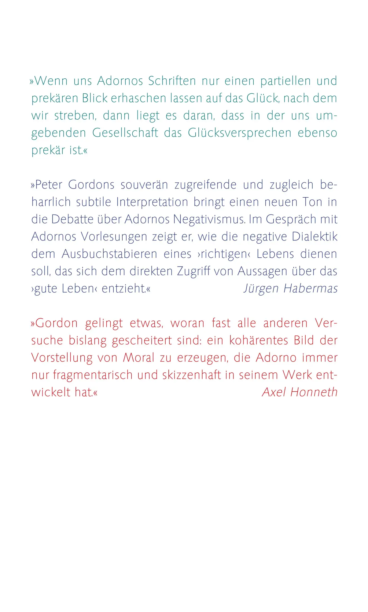 Rückseite: 9783518588079 | Prekäres Glück | Peter E. Gordon | Buch | 470 S. | Deutsch | 2023