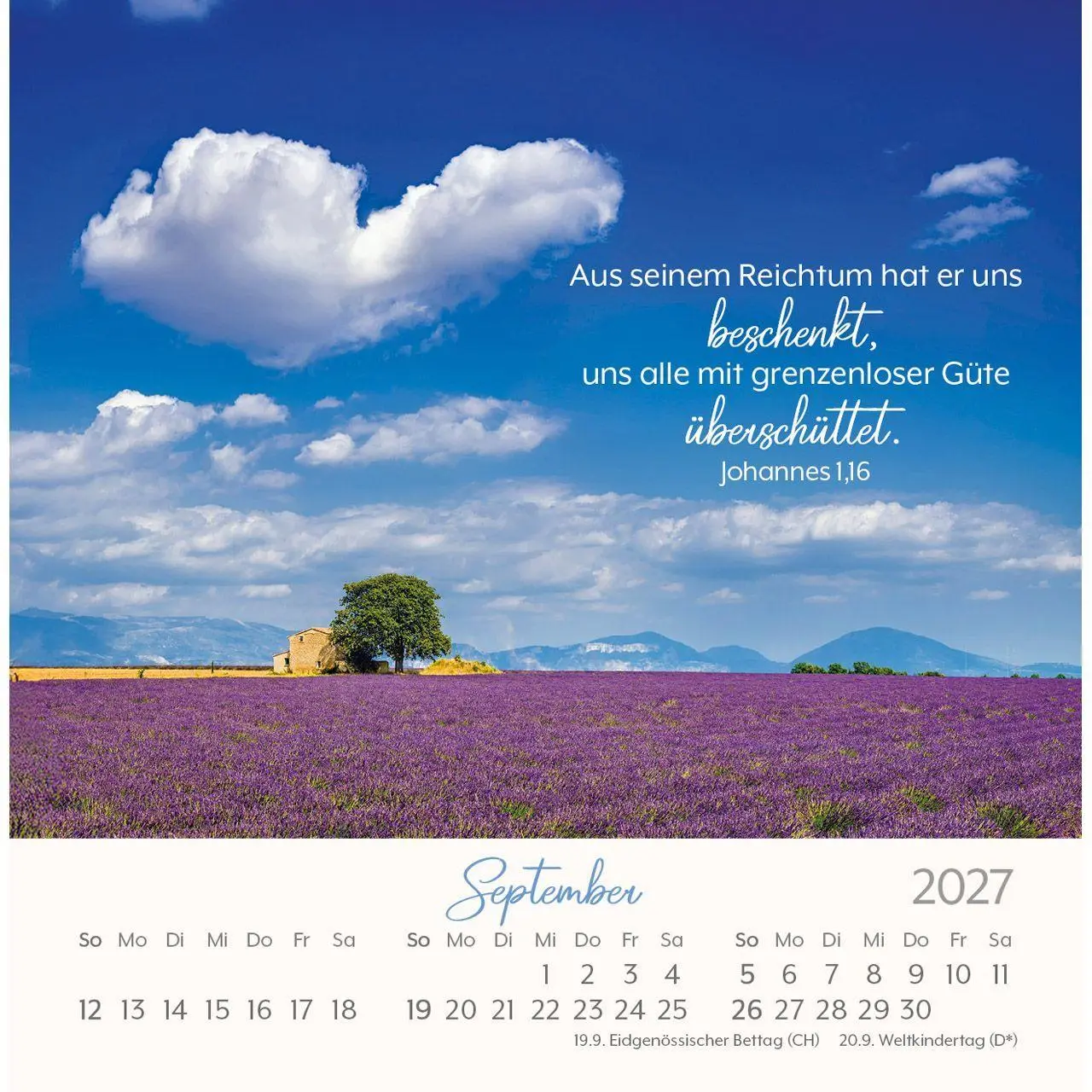 Bild: 9783754898079 | Herzenswünsche 2027 | Mit guten Wünschen durch das Jahr | Kalender
