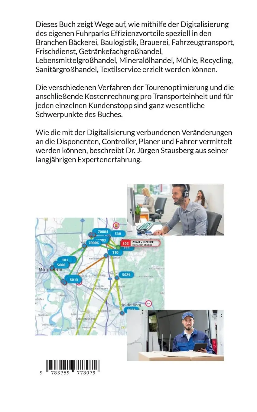 Rückseite: 9783759778079 | Lkw-Tourenplanung und Fuhrpark-Digitalisierung mit Telematik | Buch