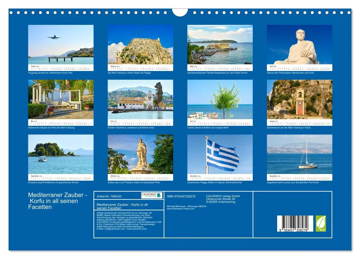Bild: 9783457328279 | Mediterraner Zauber - Korfu in all seinen Facetten (Wandkalender...