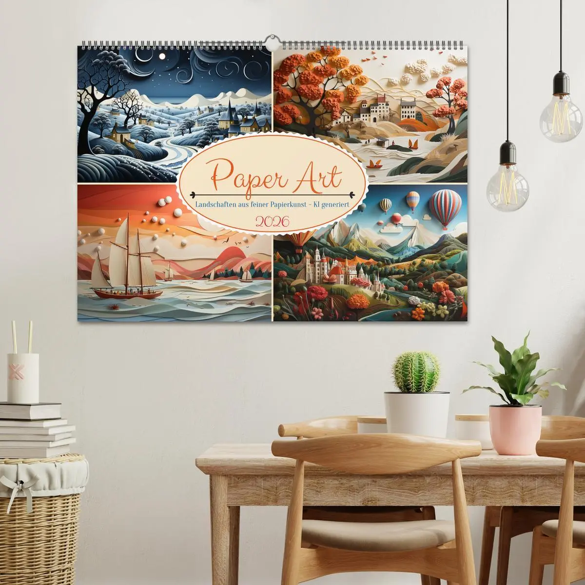 Bild: 9783457498279 | Paper Art (Wandkalender 2026 DIN A2 quer), CALVENDO Monatskalender