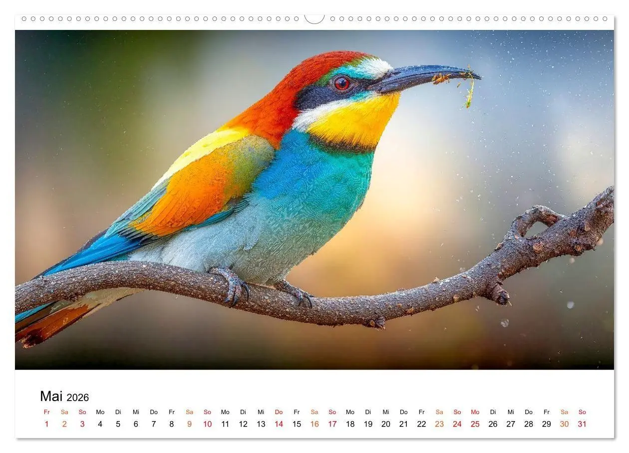 Bild: 9783516658279 | Bienenfresser - im Flug der Farben (Wandkalender 2026 DIN A2 quer),...