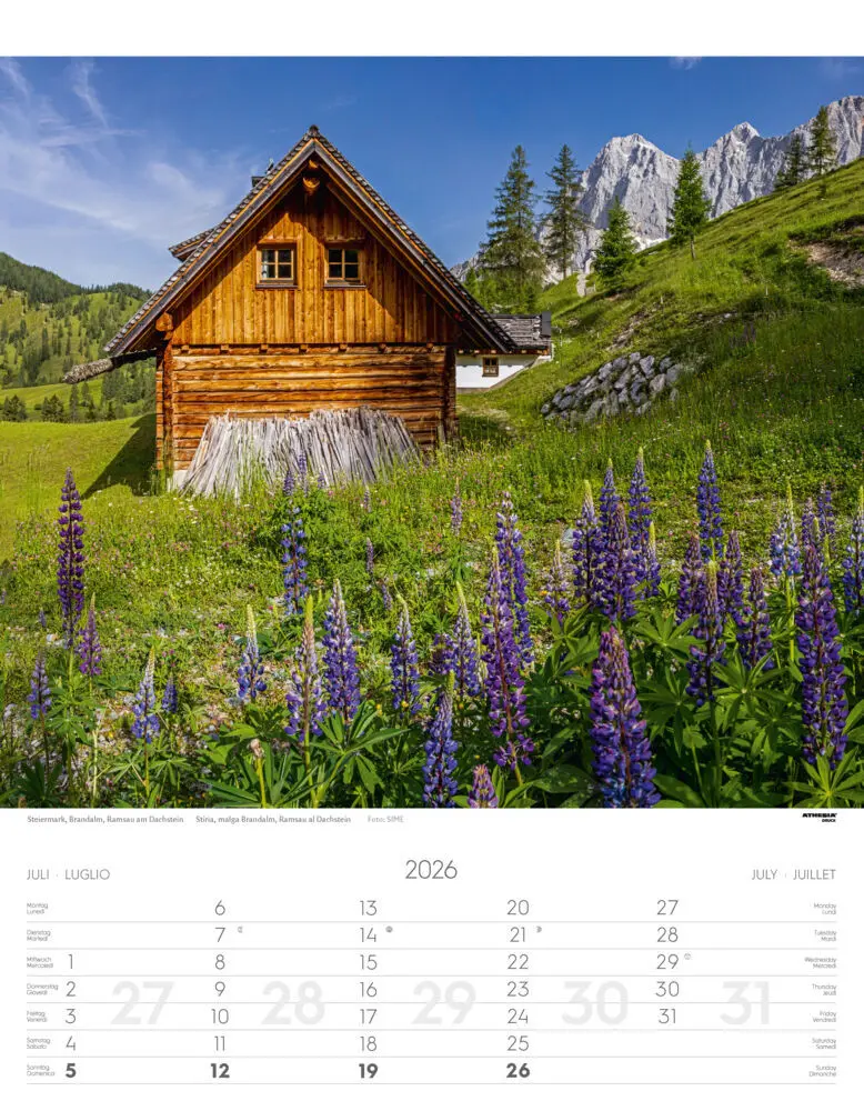 Bild: 9788868398279 | Österreich Kalender 2026 | Austria | Athesia-Tappeiner Verlag | 14 S.