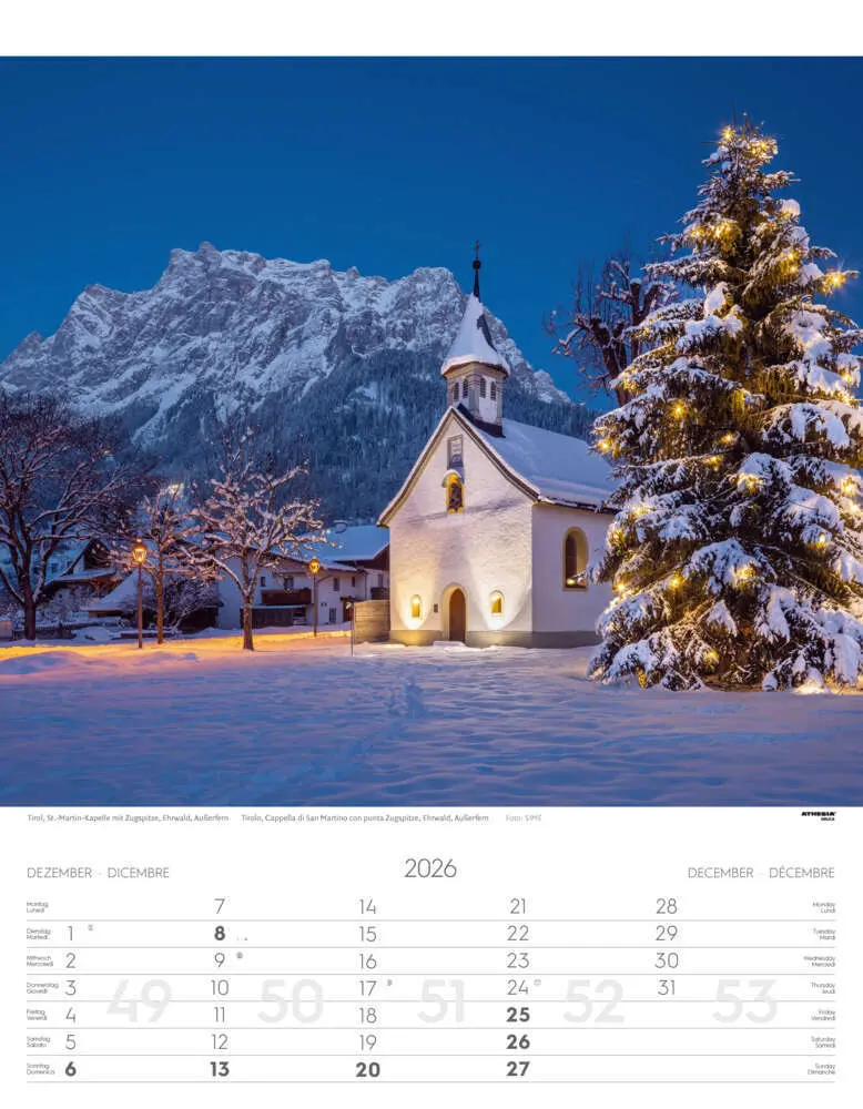 Bild: 9788868398279 | Österreich Kalender 2026 | Austria | Athesia-Tappeiner Verlag | 14 S.