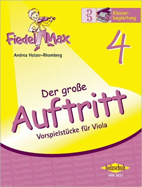 Cover: 4031659038379 | Fiedel-Max für Viola - Der große Auftritt, Klavierbegleitung. Bd.4